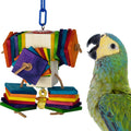 Super Bird Creations SB1182 Balsa Block Buster Bird Toy - Wooden Bird Toys - Perfect for Chewing Foraging and Boredom Relief - Ideal for Ringnecks Medium Conures Quakers - Medium Bird Size 11" x 8"